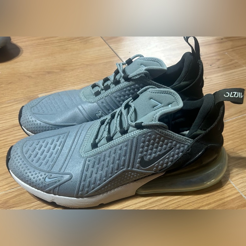 Nike Air Max 270 React Men's Athletic Shoes Gray Black